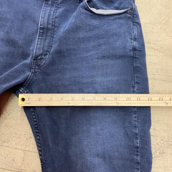 Levis Jeans Mens 38x29 (Fits 37X24) Dark Blue 514 Straight Fit Dark Wash Demin - Picture 7 of 14